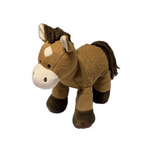 Melissa And Doug Sweater Sweetie Knit Brown Yarn Mane Horse Pony Plush #7590